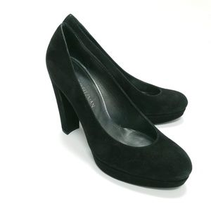 Stuart Weitzman Strongswoon Suede Heels Sz 10. Heel height 5 inches.
